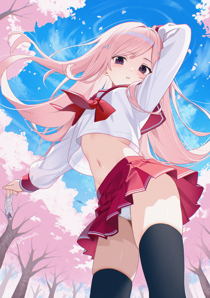Lucy Maria Misora Anime Art, , , Seifuku, , Pixiv, 