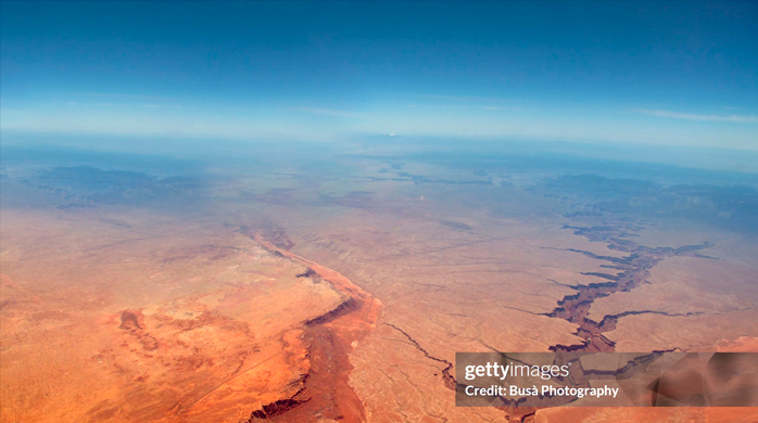 Гранд-Каньон, Аризона, Невада. Вид с воздуха.