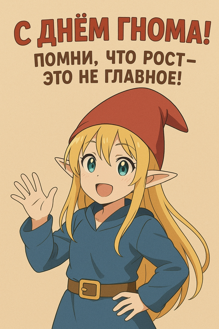 Сегодня день гнома! Не забудьте поздравить своих друзей ростом ниже 180 см