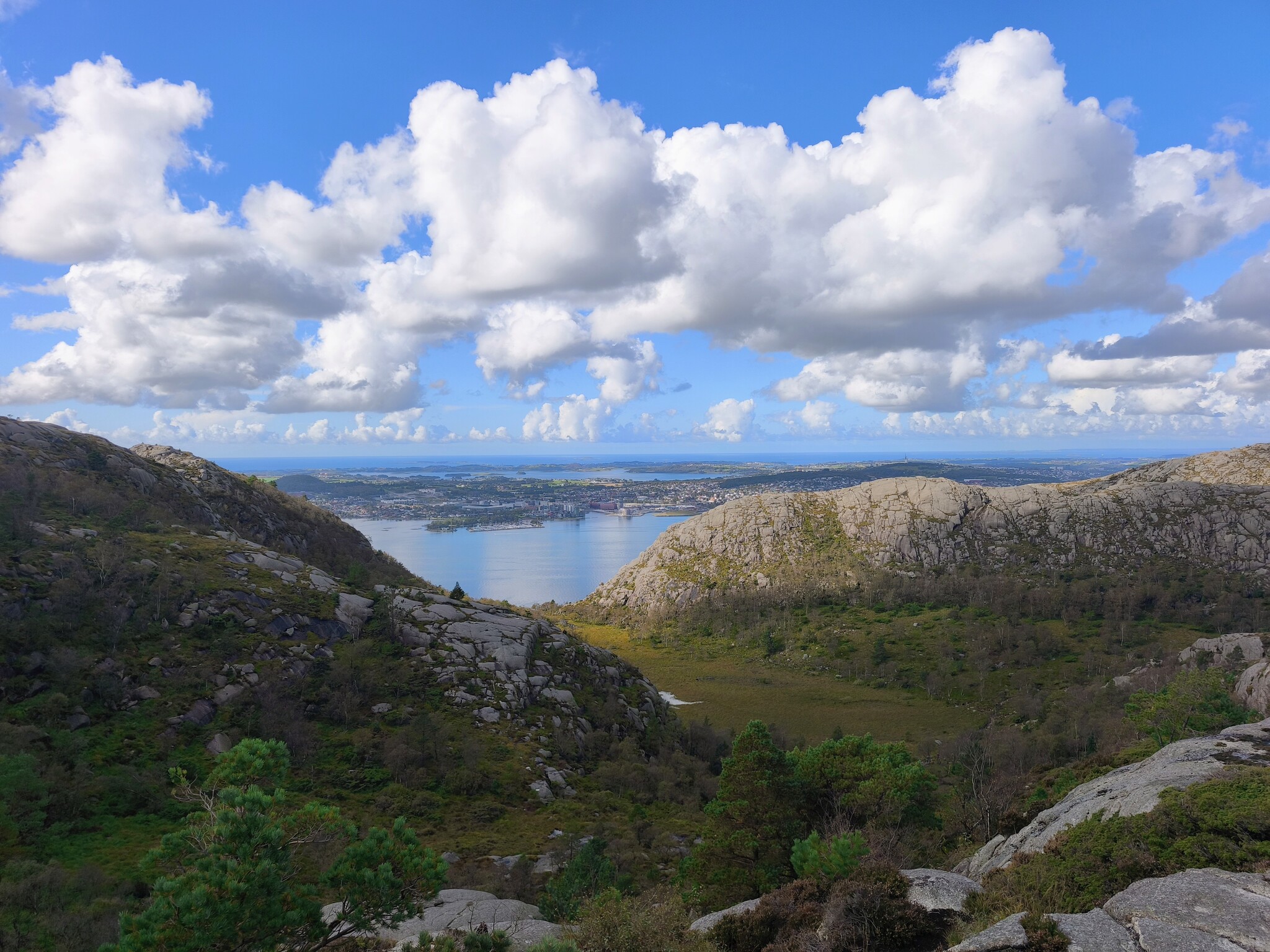 Dale, Norway. View of Stavanger and Hommersock - My, Stavanger, Dale, Norway, Nature, Longpost
