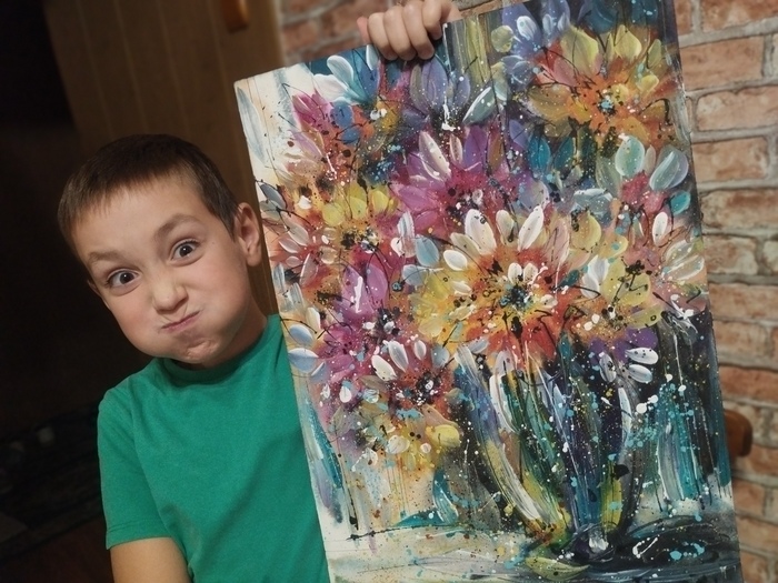 Акварель, акрил, бумага 50/35 см. (работа без оформления)