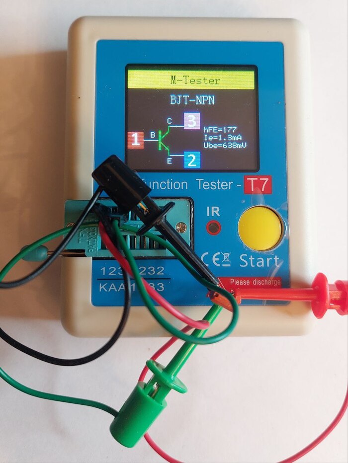   hFE = 177 