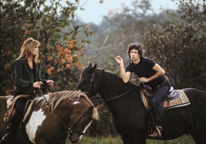 Патти Хансен и Кит Ричардс. Longview Farm, Вустер, Массачусетс, 1981.