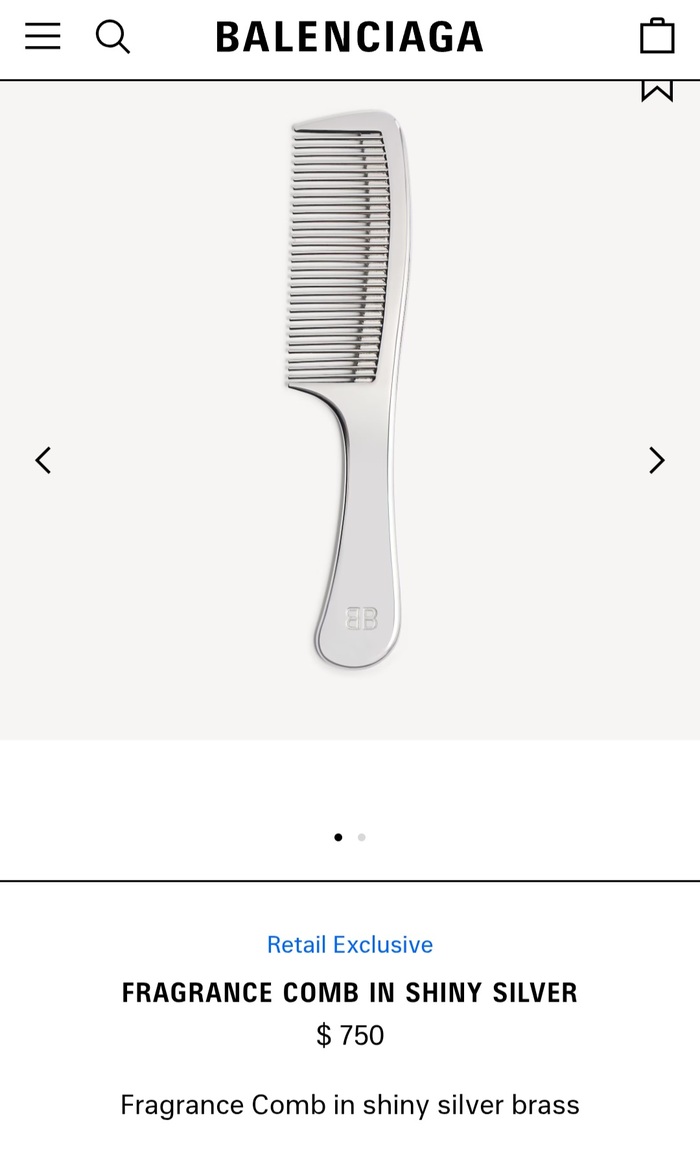 Расчёска за 60000 рублей