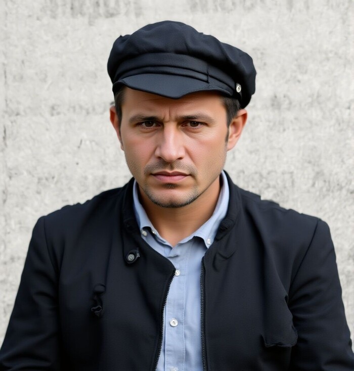 Курбатов. Цифровая реставрация и колоризация фотографии выполнены с помощью ИИ.