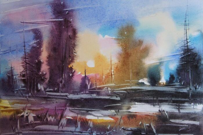 Акварель, бумага 20/30 см.