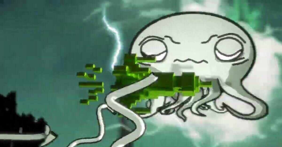 Бриф Ракетамедиа и БВШД - Моё, Короткие видео, Мультфильмы, Анимация, YouTube, 2D, Ктулху, Бвшд, Motion design, Ракета, Adobe After Effects, Blender, Компьютерная графика, Digital, Видео