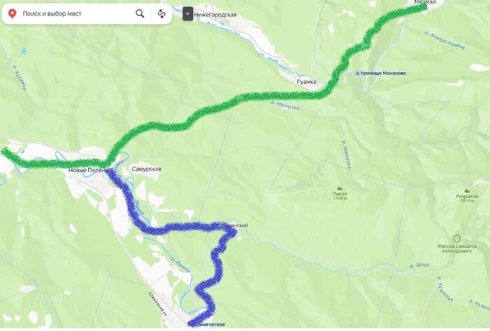 маршруты нанесены ориентировочно, без точной привязки к конкретным точкам на ккарте