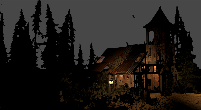 Арт уцелевшей церкви