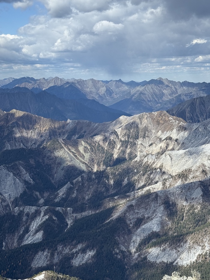 Вид в глубину Восточных Саян