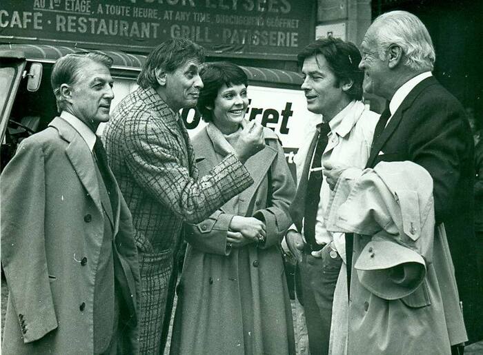 Режиссёр Владимир Наумов, Наталья Белохвостикова и Ален Делон на съемках фильма "Тегеран-43", 1980 год.