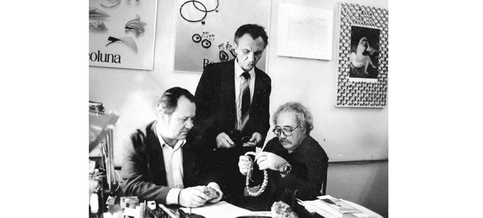 Эрнест Лис за работой