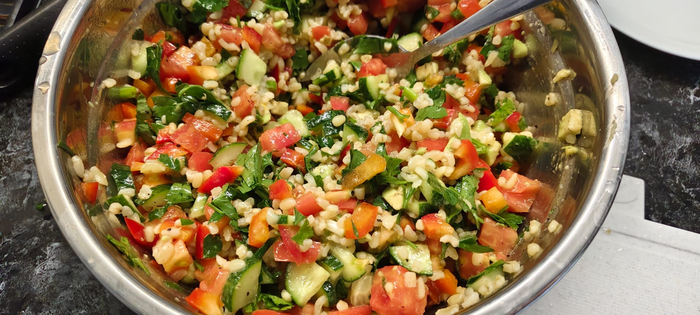 Перемешиваю. Даю настоятся в холодильнике 30 минут.