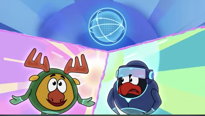 3 серия. Лосяш хочет сжульничать в домино и обучает для этого ИИ (нет, это не Алиса, голос Бортового компьютера, который хотел захватить мир, на месте)