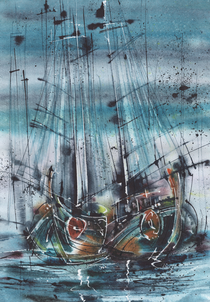 Акварель, бумага 42/30 см.