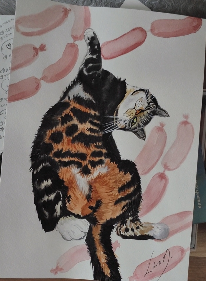 Котопортрет #91 Сосисочная вечеринка