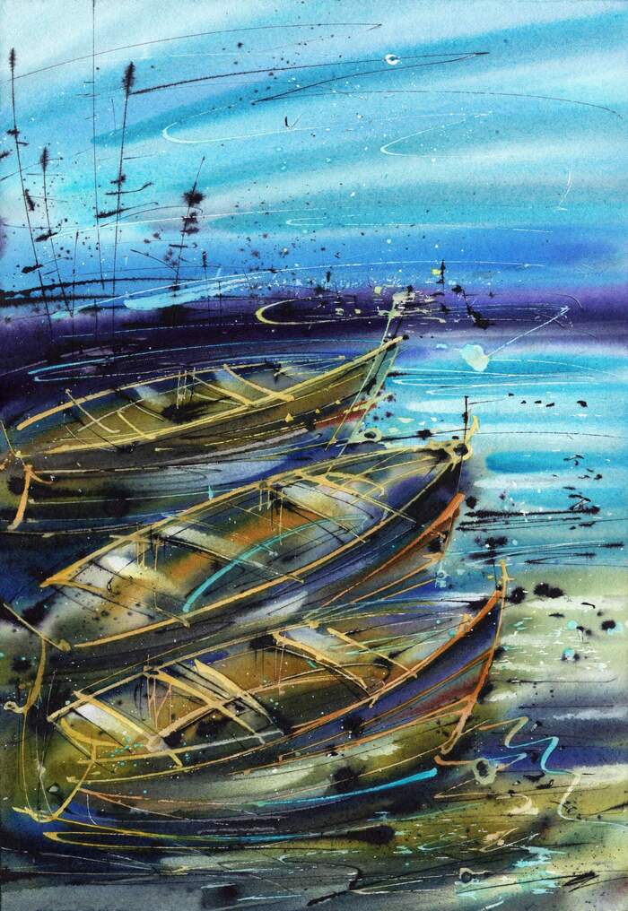 Акварель, бумага 39/27 см. 4000 р.