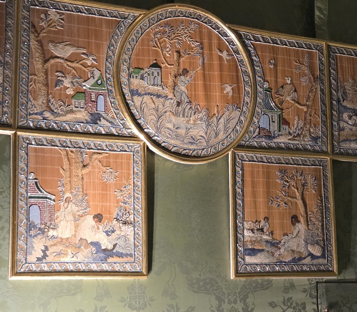 Вышивка на соломке - тоже китайские мотивы