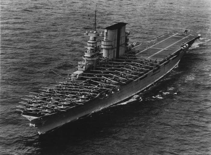 USS Saratoga летом 1935 года