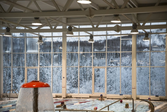 Санаторий Тирвас. Бассейн с панорамным видом