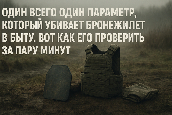 Есть всего один параметр, который “убивает” бронежилет в быту. Вот как его проверить за пару минут
