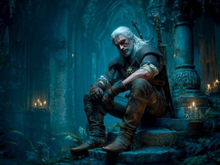 Создание изображения в стиле "The Witcher" с помощью нейросети Midjourney