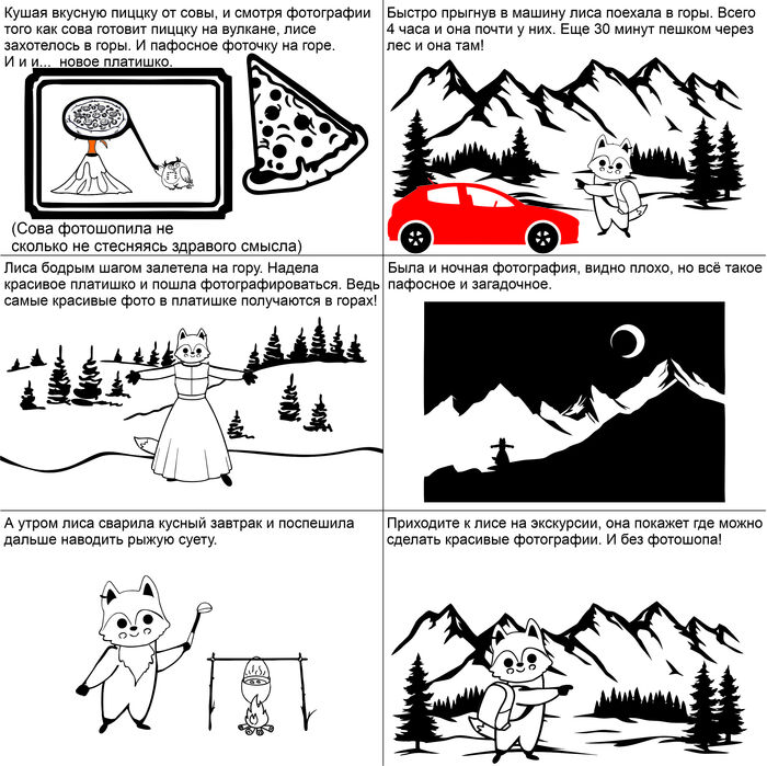 Фотографии в горахъ