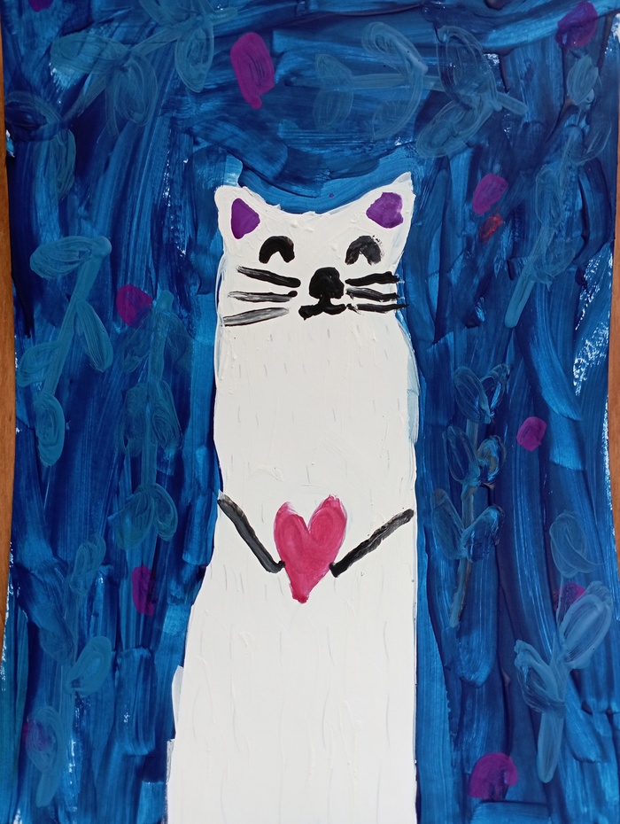 работа дочки, милота. люблю когда дети рисуют