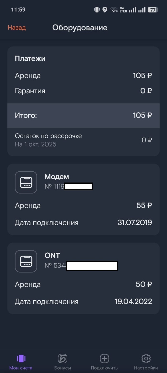 Проверьте свои услуги и доп. опции, если пользуетесь Ростелекомом!