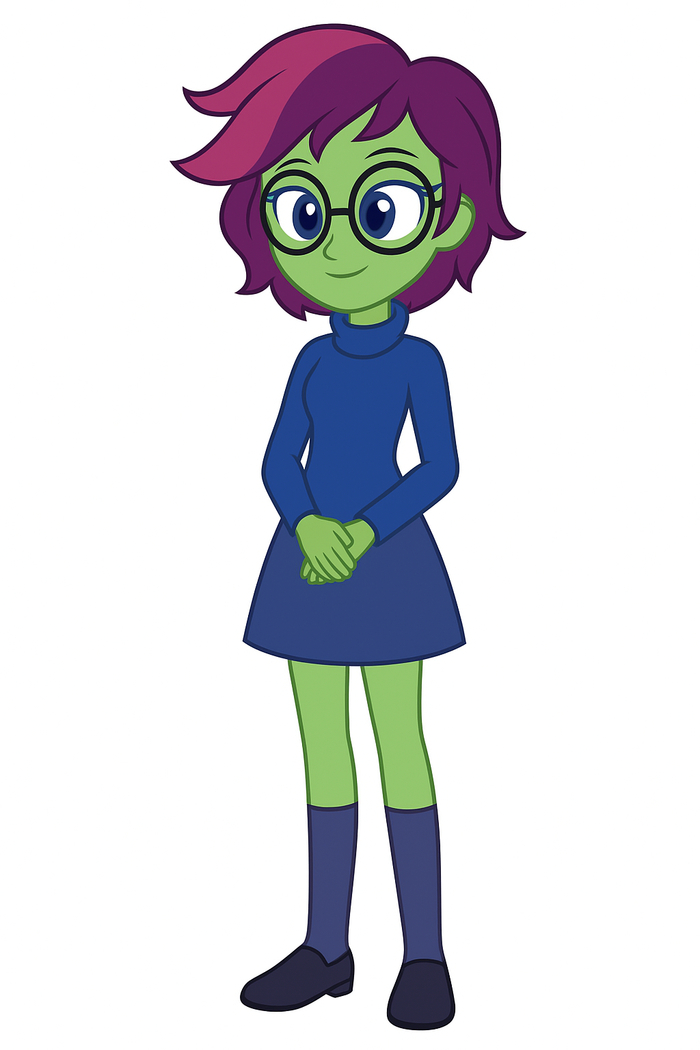 Тимид Виктем, очкастая EqG ОСя