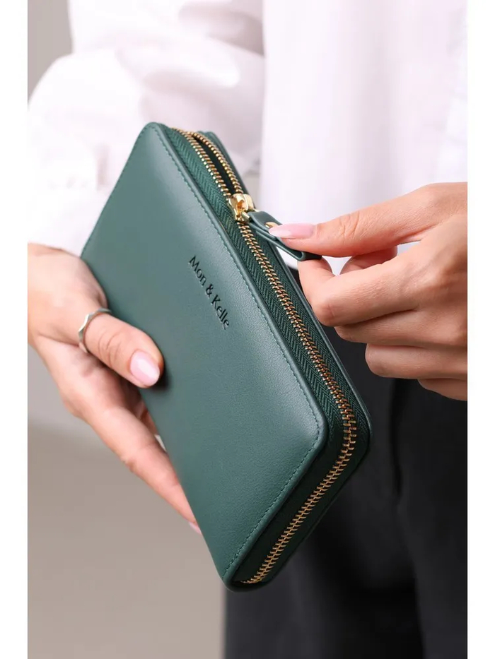 Женский кошелек Mon & Kelle - цвет зеленый