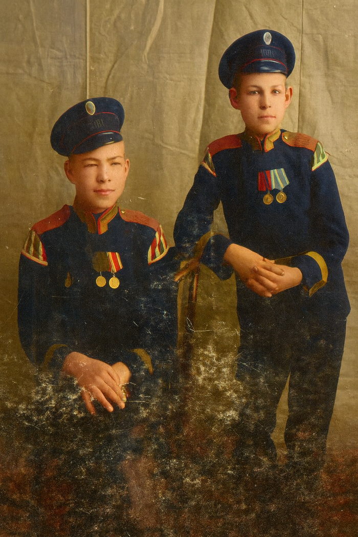 Неизвестный автор. Музыканты 18-го Восточно-Сибирского стрелкового полка. 1906 год.