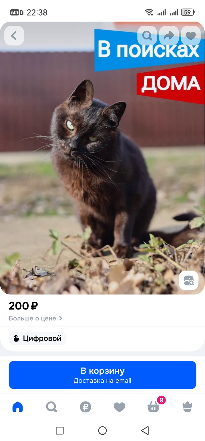 На озоне продают под видом цифровых товаров благотворительность животным!