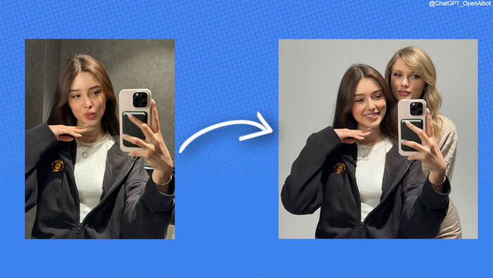 selfie with Taylor Swift, studio lighting, ultra-realistic skin texture -     .