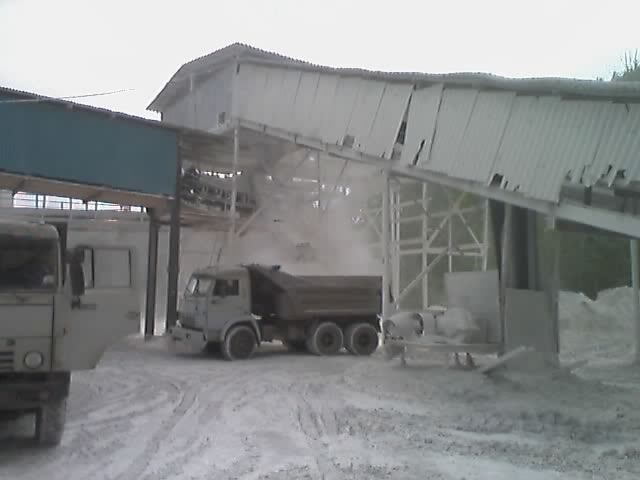 погрузка извести