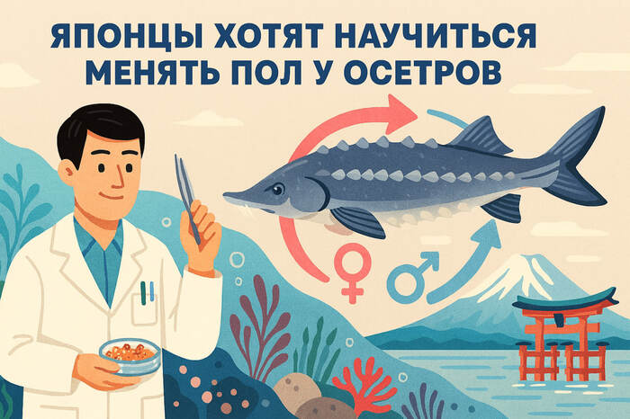 Японцы сменят пол осетров, чтобы сделать черную икру дешевле