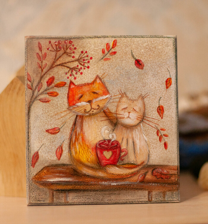 Осень и милые котики- лучший источник вдохновения