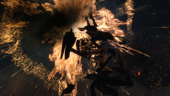 Великолепный кадр, где я взрываю босса локации, а не наоборот