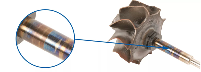 Перегретый вал турбины