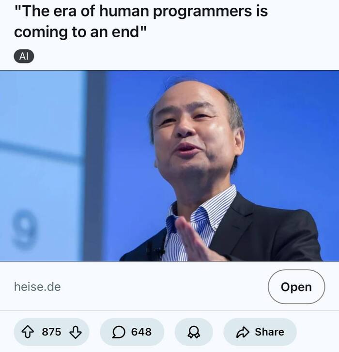 “Эра человеческих программистов подходит к концу.”