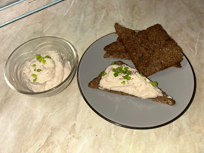 да как видите наш форшмак побелел и выглядит в разы приличнее!