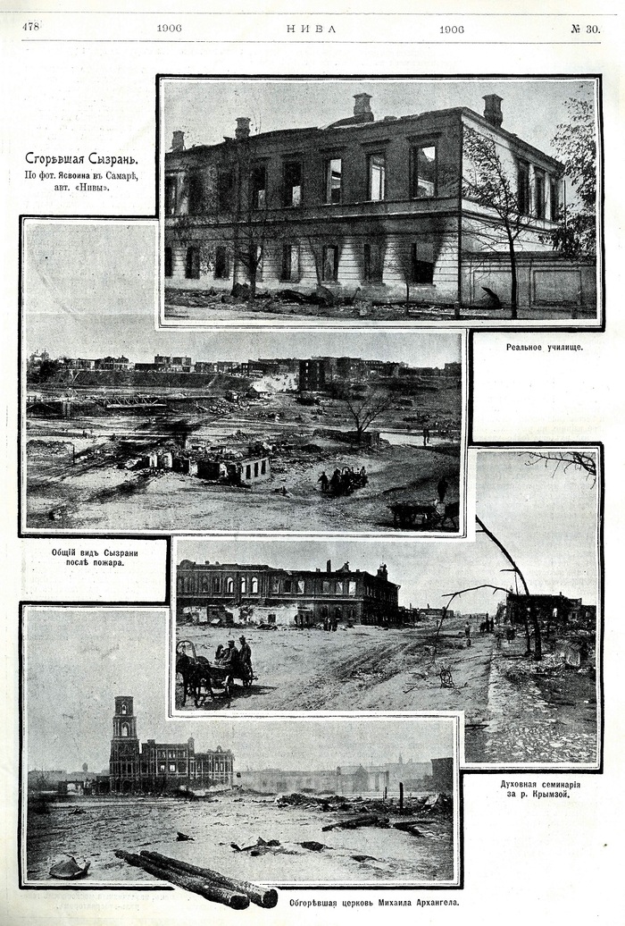 коллаж из журнала "Нива"