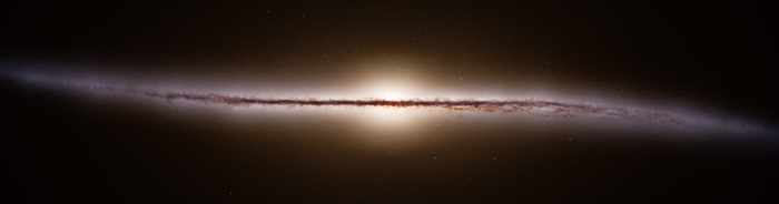 Наша галактика, только в профиль. Будет много срача, объяснений почему края изогнуты