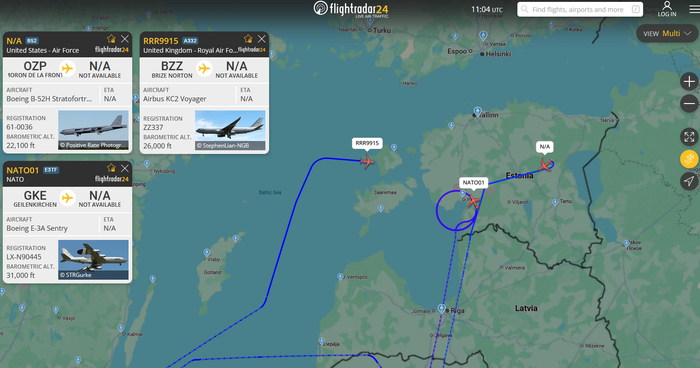 Учения NATO в прямом эфире.