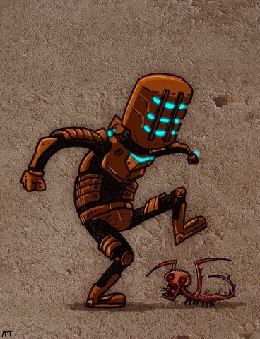 Пока Айзек топчет некроморфов, мы наделаем обелисков для создания новеньких