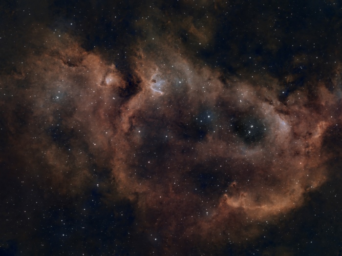 IC 1848:  . : ZWO Seestar S50, ~2    (  60   ). : siril, graXpert, Photoshop.