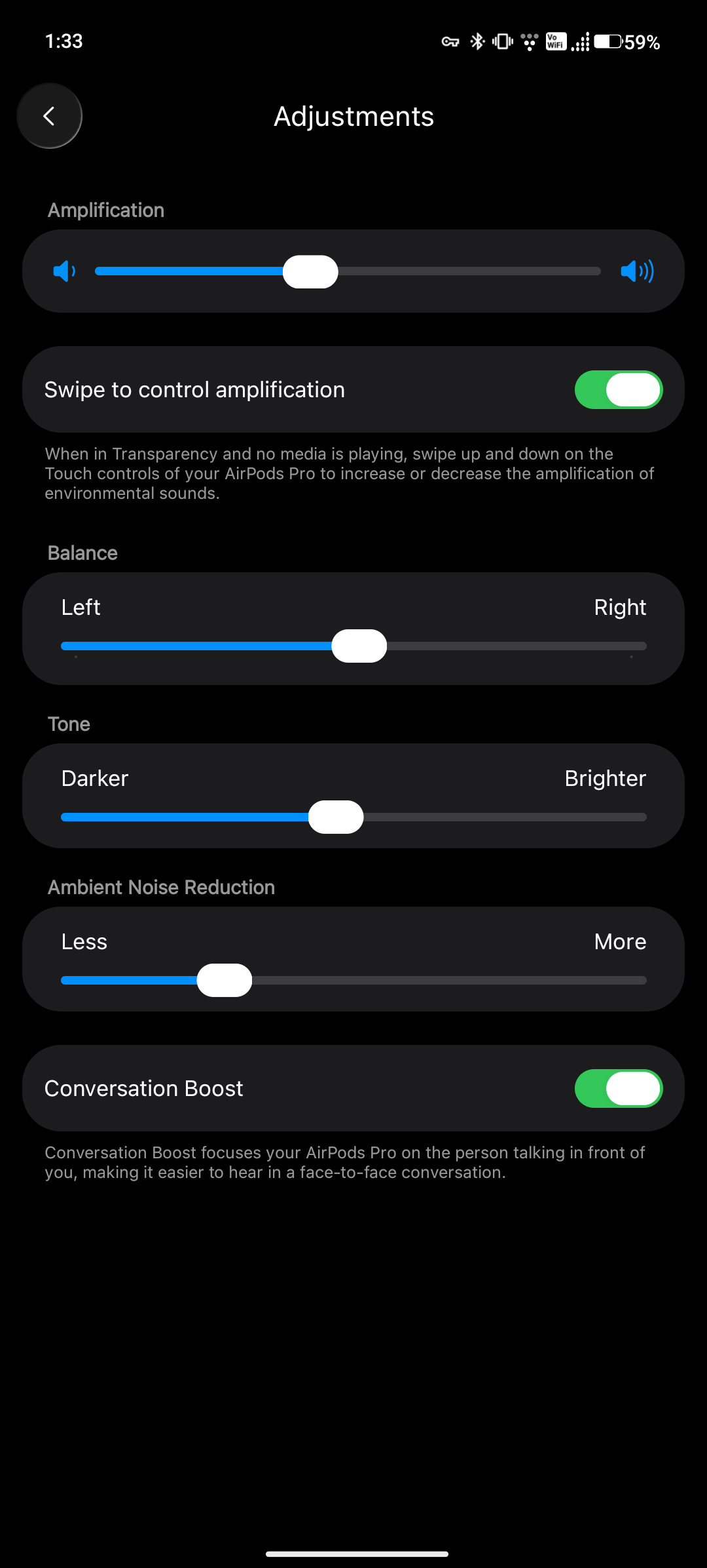 You can now set up and control your hearing aids on AirPods pro 2-3 from Android. - Series Replacing hearing aids with headphones, My, Apple, Android, Program, Smartphone, Hearing aid, Wireless headphones, Hard of hearing, Sensorineural hearing loss, AirPods Pro, Android app, Longpost