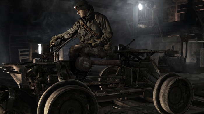 У зрителя будет возможность вновь прокатиться на дрезине по мрачному тоннелю метро. 