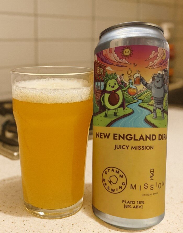 Обзор новинки от пивоварни Stamm Brewing – Juicy Mission DIPA