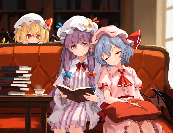 В библиотеке особняка Алой Дьяволицы